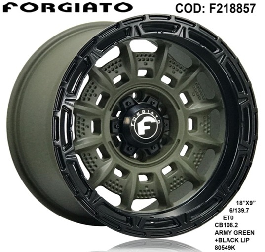 AROS # 18X9 6X139.7 ET0 AG-B 80549K